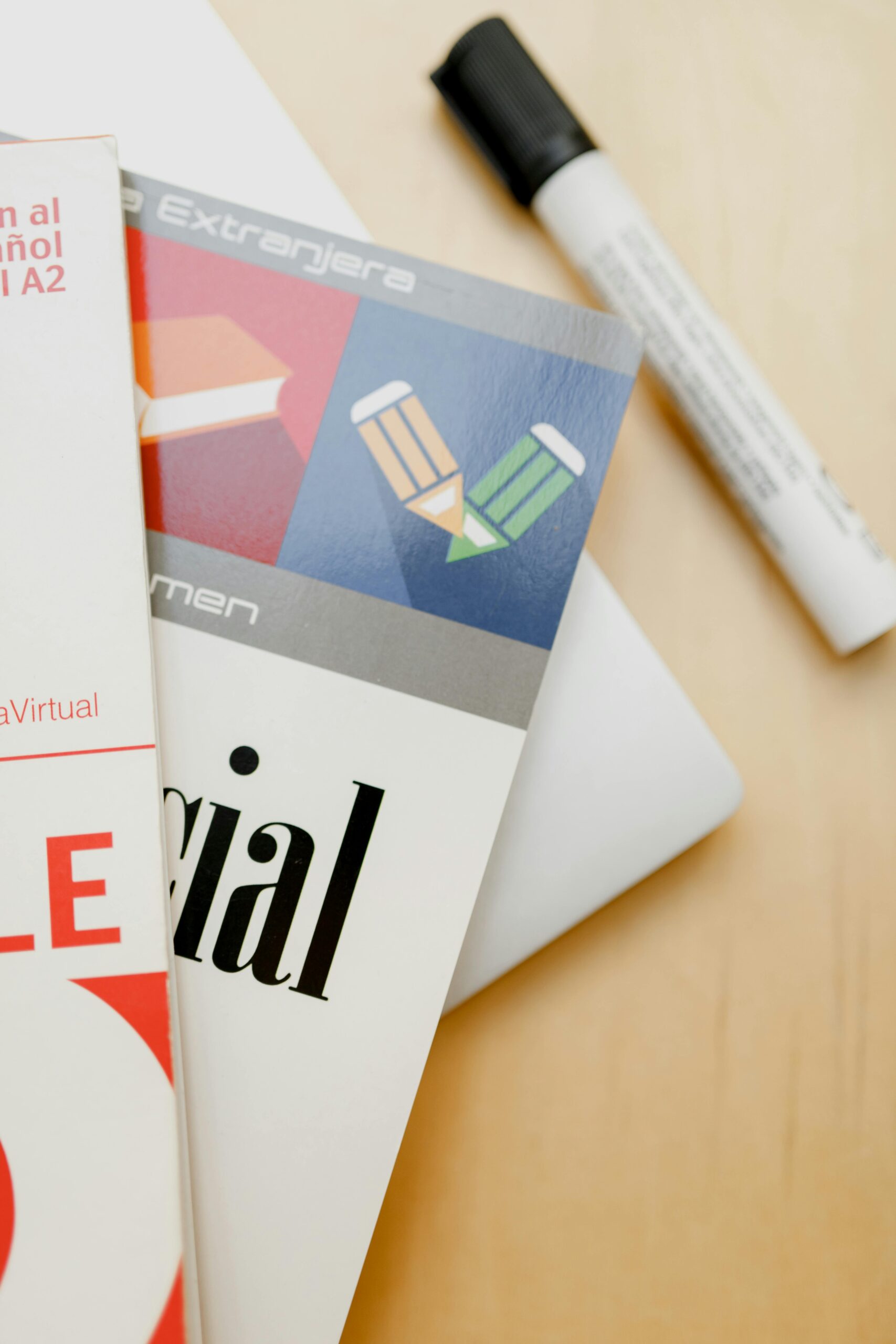 Close up shot of books